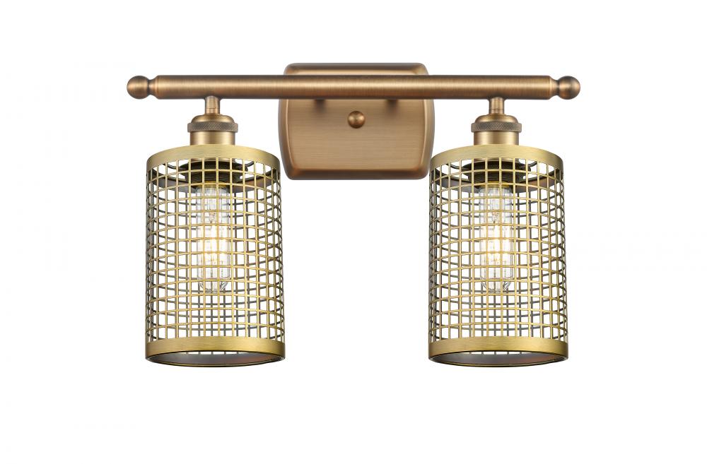 Nestbrook - 2 Light - 15 inch - Brushed Brass - Bath Vanity Light