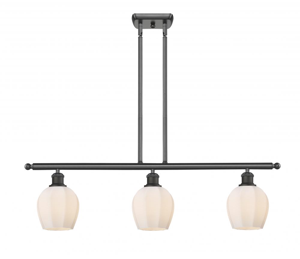 Norfolk - 3 Light - 36 inch - Oil Rubbed Bronze - Cord hung - Island Light