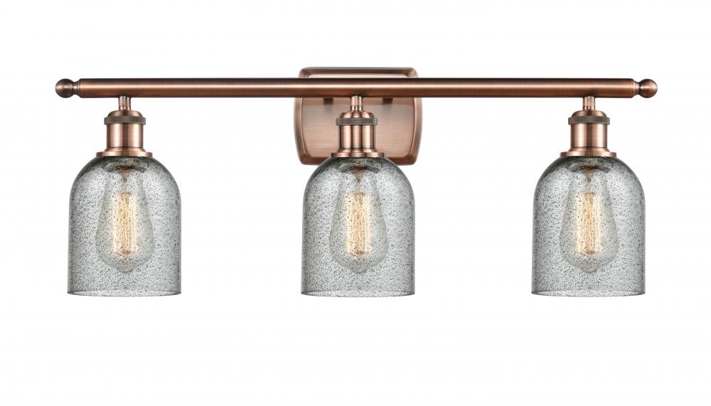 Caledonia - 3 Light - 25 inch - Antique Copper - Bath Vanity Light