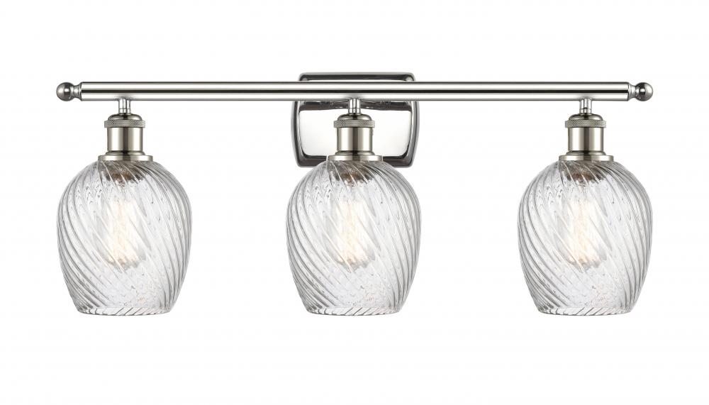 Salina - 3 Light - 26 inch - Polished Nickel - Bath Vanity Light