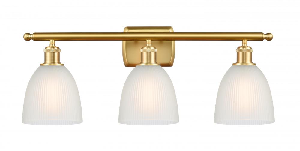 Castile - 3 Light - 26 inch - Satin Gold - Bath Vanity Light