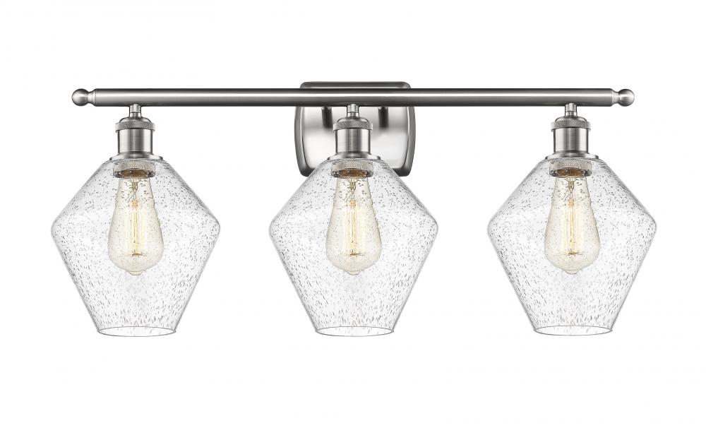 Cindyrella - 3 Light - 28 inch - Brushed Satin Nickel - Bath Vanity Light