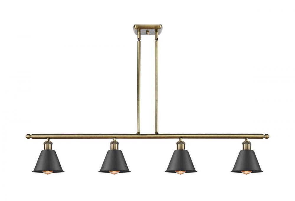 Smithfield - 4 Light - 48 inch - Antique Brass - Cord hung - Island Light