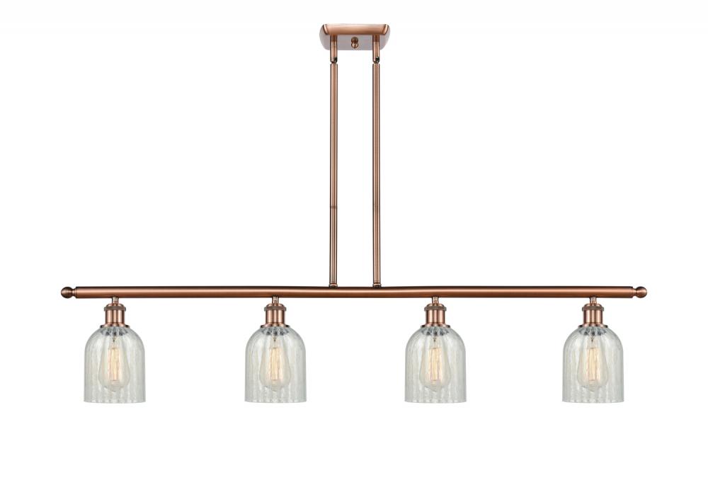 Caledonia - 4 Light - 48 inch - Antique Copper - Cord hung - Island Light