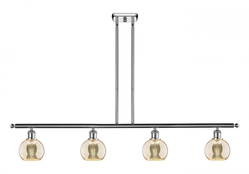 Athens - 4 Light - 48 inch - Polished Chrome - Cord hung - Island Light