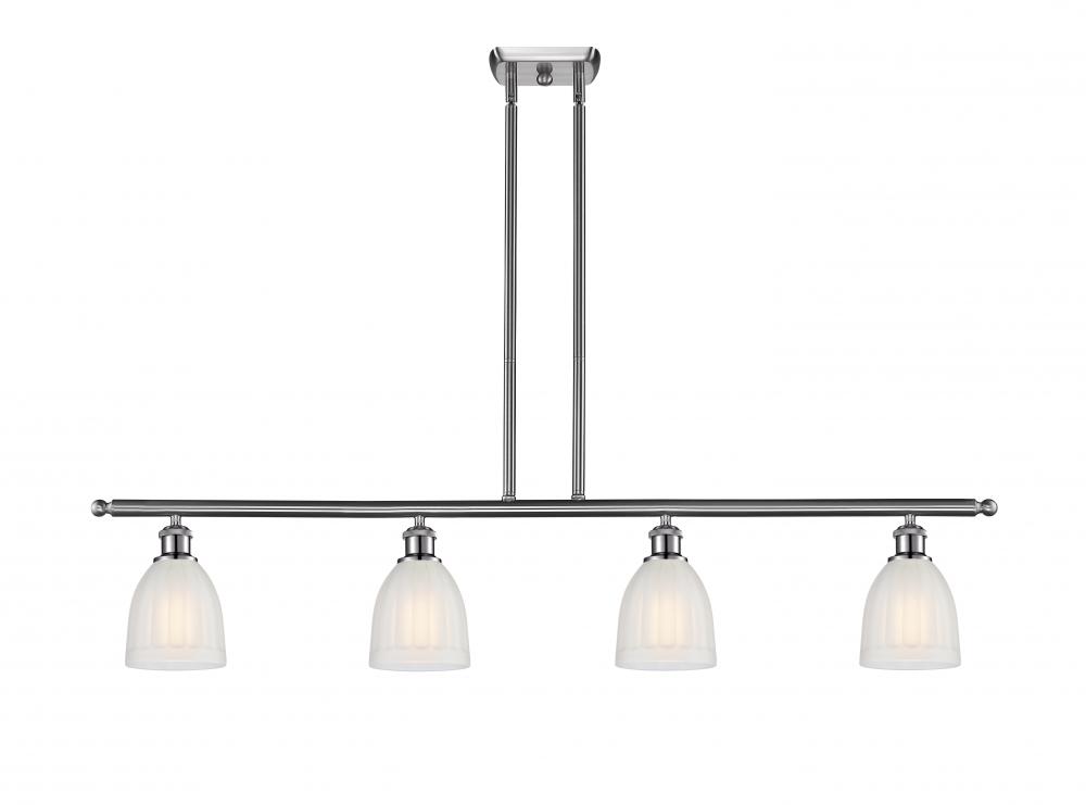 Brookfield - 4 Light - 48 inch - Brushed Satin Nickel - Cord hung - Island Light