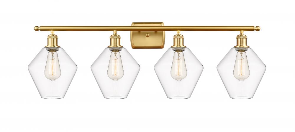 Cindyrella - 4 Light - 38 inch - Satin Gold - Bath Vanity Light