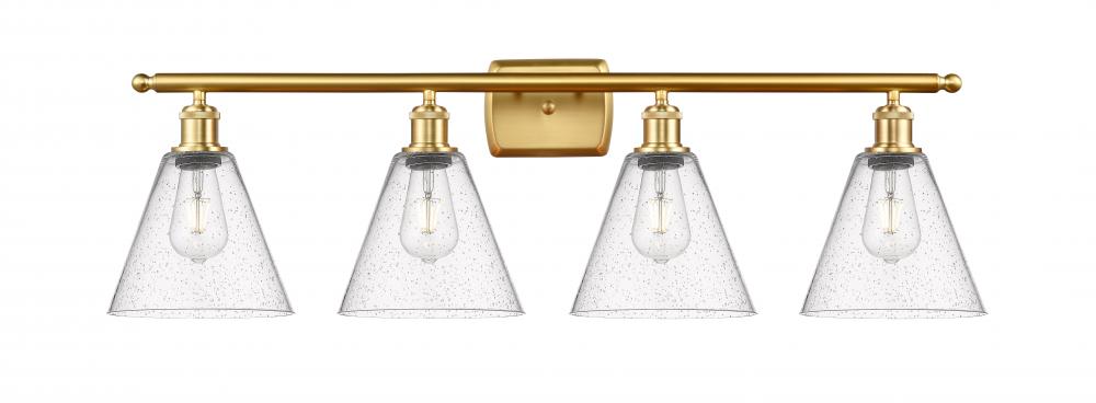 Berkshire - 4 Light - 38 inch - Satin Gold - Bath Vanity Light