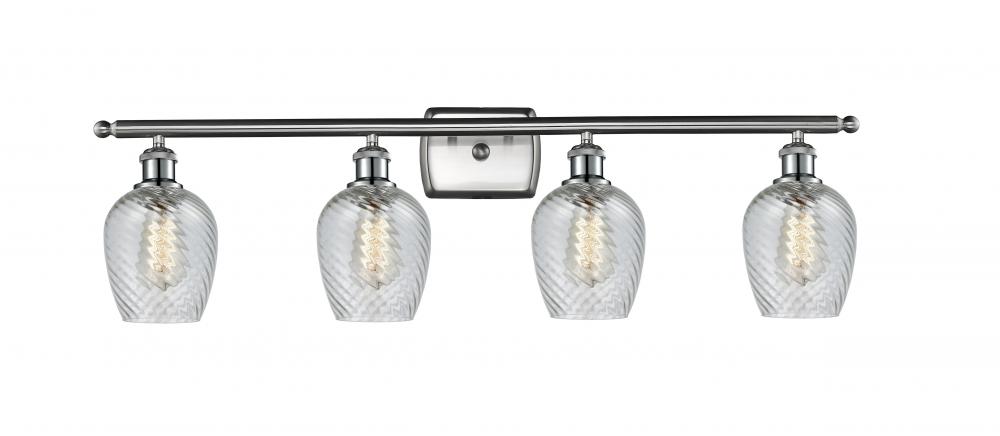 Salina - 4 Light - 36 inch - Brushed Satin Nickel - Bath Vanity Light