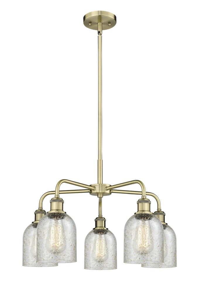 Caledonia - 5 Light - 23 inch - Antique Brass - Chandelier