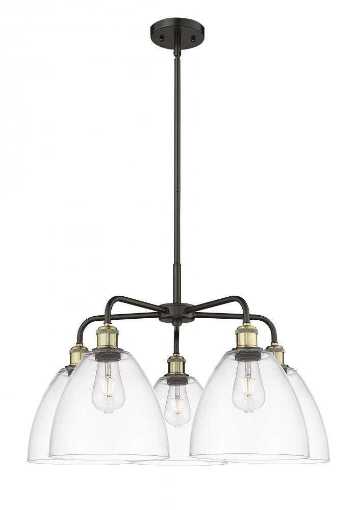 Bristol - 5 Light - 27 inch - Black Antique Brass - Chandelier