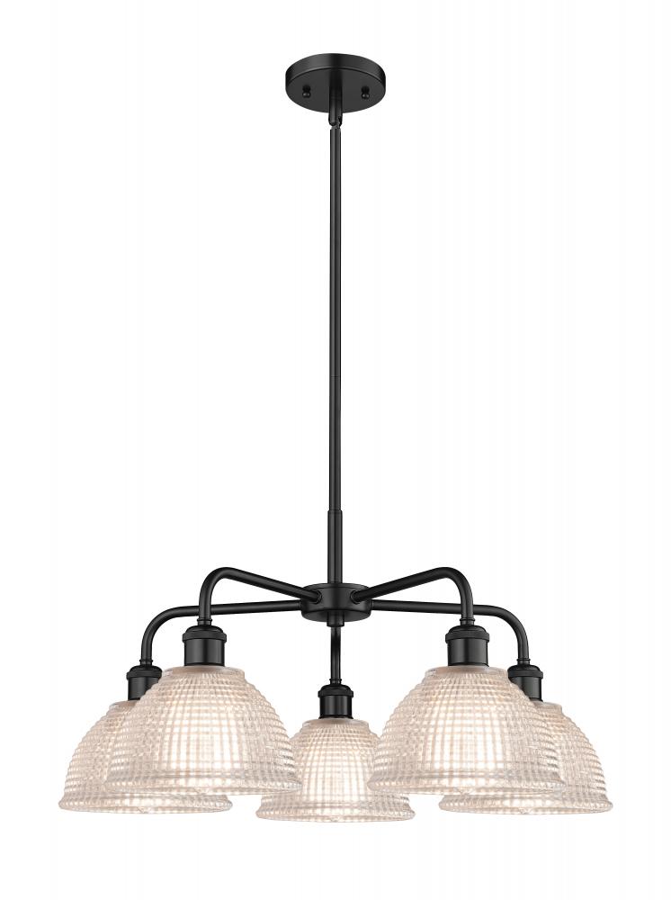 Arietta - 5 Light - 26 inch - Matte Black - Chandelier