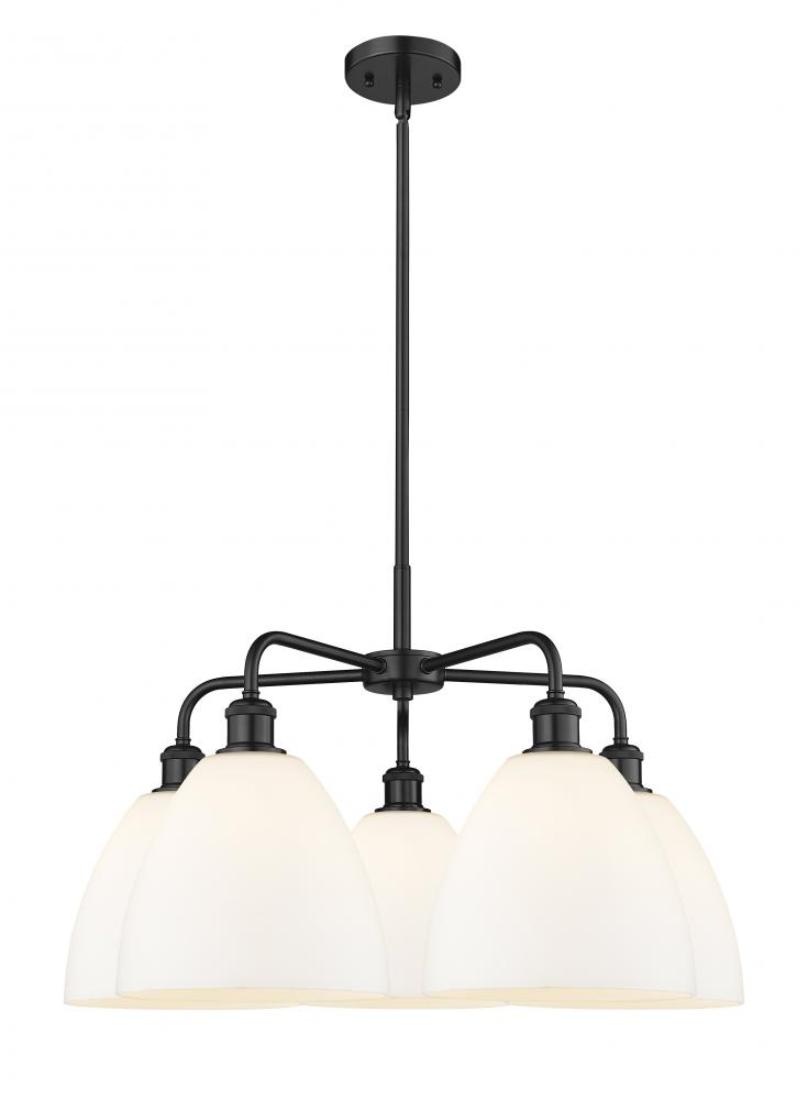 Bristol - 5 Light - 27 inch - Matte Black - Chandelier