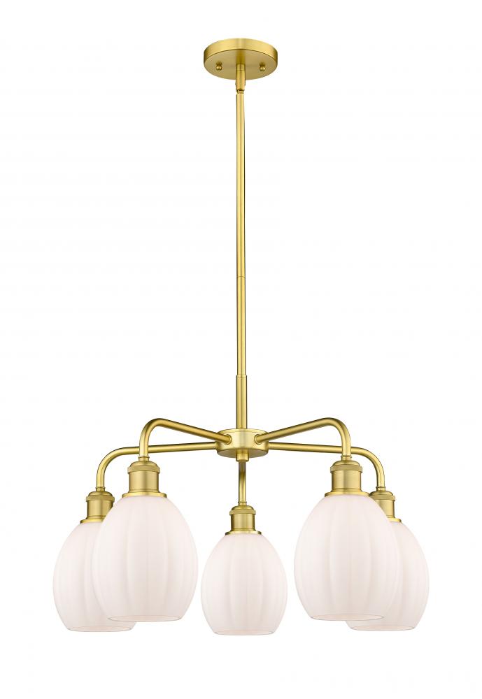 Eaton - 5 Light - 24 inch - Satin Gold - Chandelier