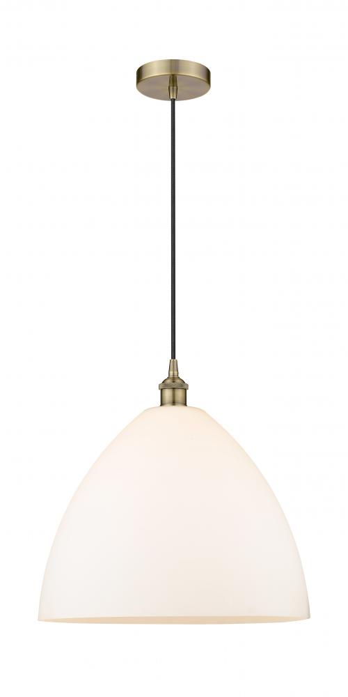 Bristol - 1 Light - 16 inch - Antique Brass - Cord hung - Pendant