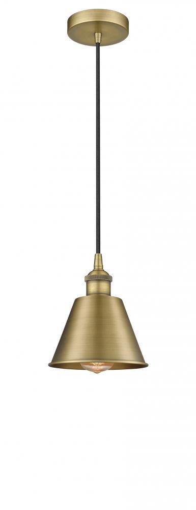 Edison - 1 Light - 7 inch - Brushed Brass - Mini Pendant