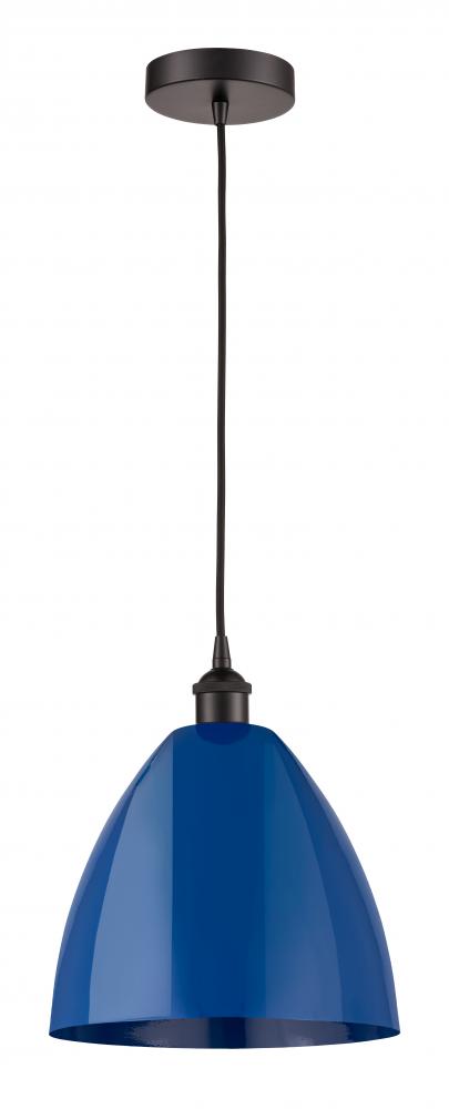 Plymouth - 1 Light - 12 inch - Oil Rubbed Bronze - Cord hung - Mini Pendant