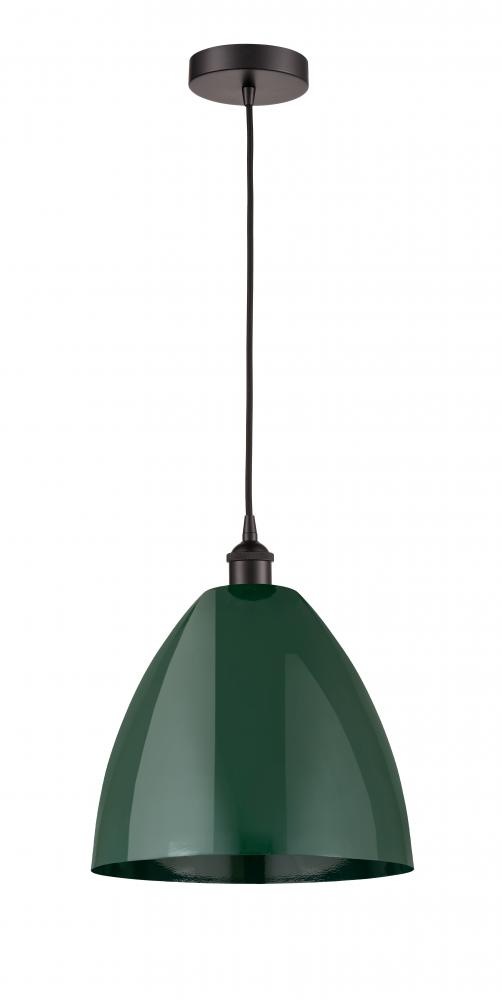 Plymouth - 1 Light - 12 inch - Oil Rubbed Bronze - Cord hung - Mini Pendant