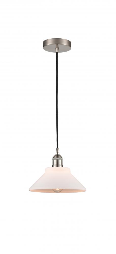 Orwell - 1 Light - 8 inch - Brushed Satin Nickel - Cord hung - Mini Pendant