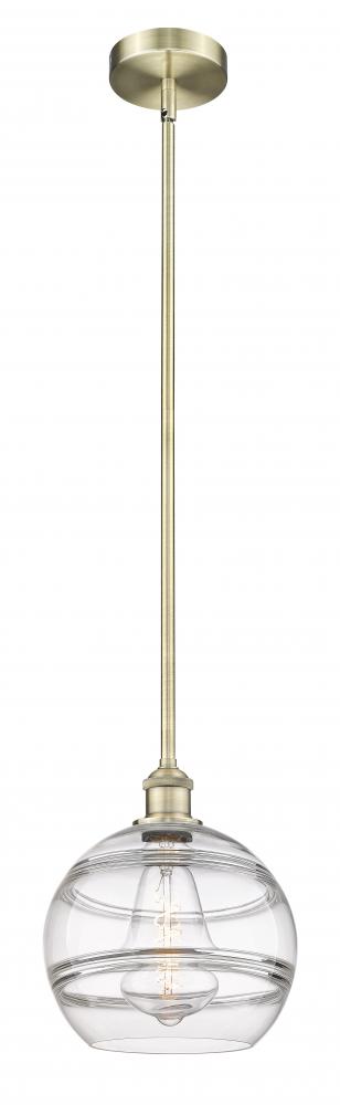 Rochester - 1 Light - 10 inch - Antique Brass - Cord hung - Mini Pendant