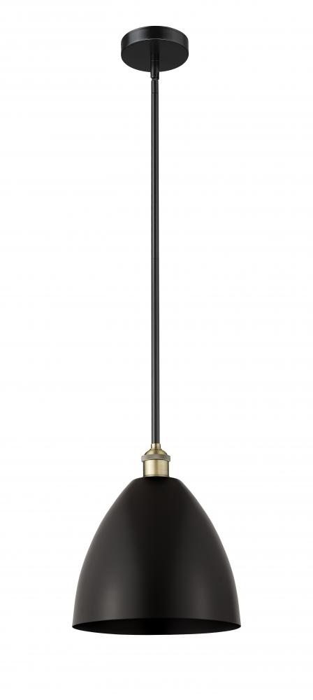 Bristol - 1 Light - 12 inch - Black Antique Brass - Cord hung - Mini Pendant