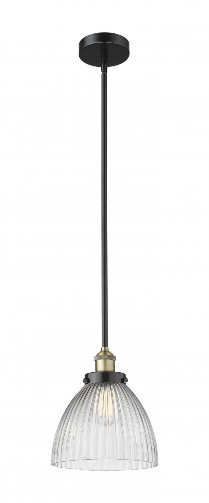 Seneca Falls - 1 Light - 10 inch - Black Antique Brass - Cord hung - Mini Pendant