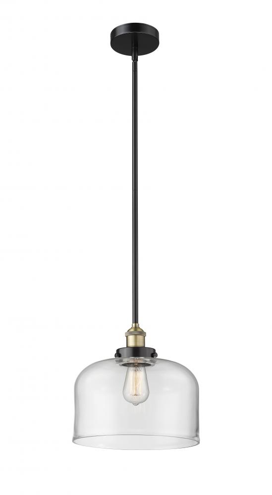 Bell - 1 Light - 12 inch - Black Antique Brass - Cord hung - Mini Pendant