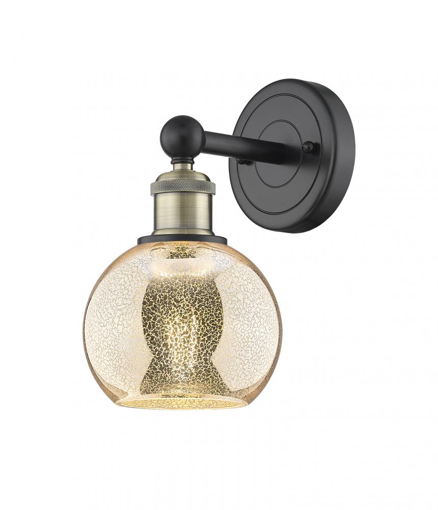 Athens - 1 Light - 6 inch - Black Antique Brass - Sconce