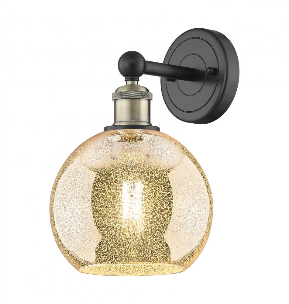 Athens - 1 Light - 8 inch - Black Antique Brass - Sconce