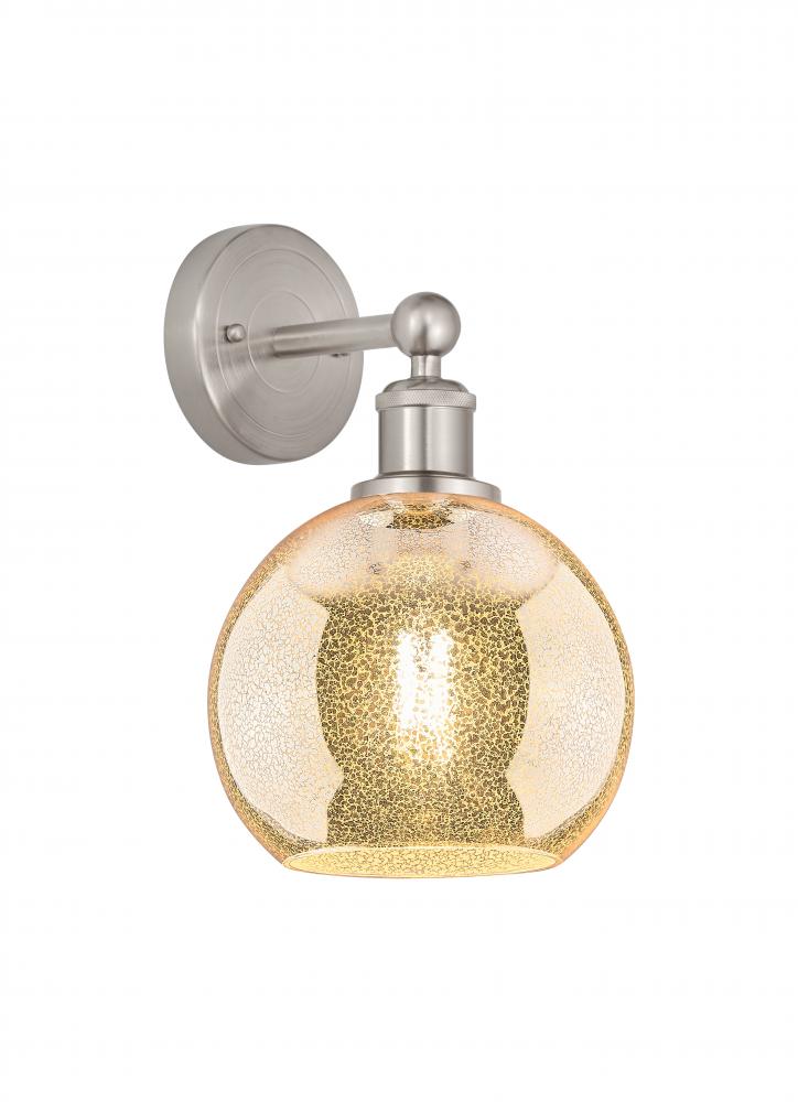 Athens - 1 Light - 8 inch - Satin Nickel - Sconce