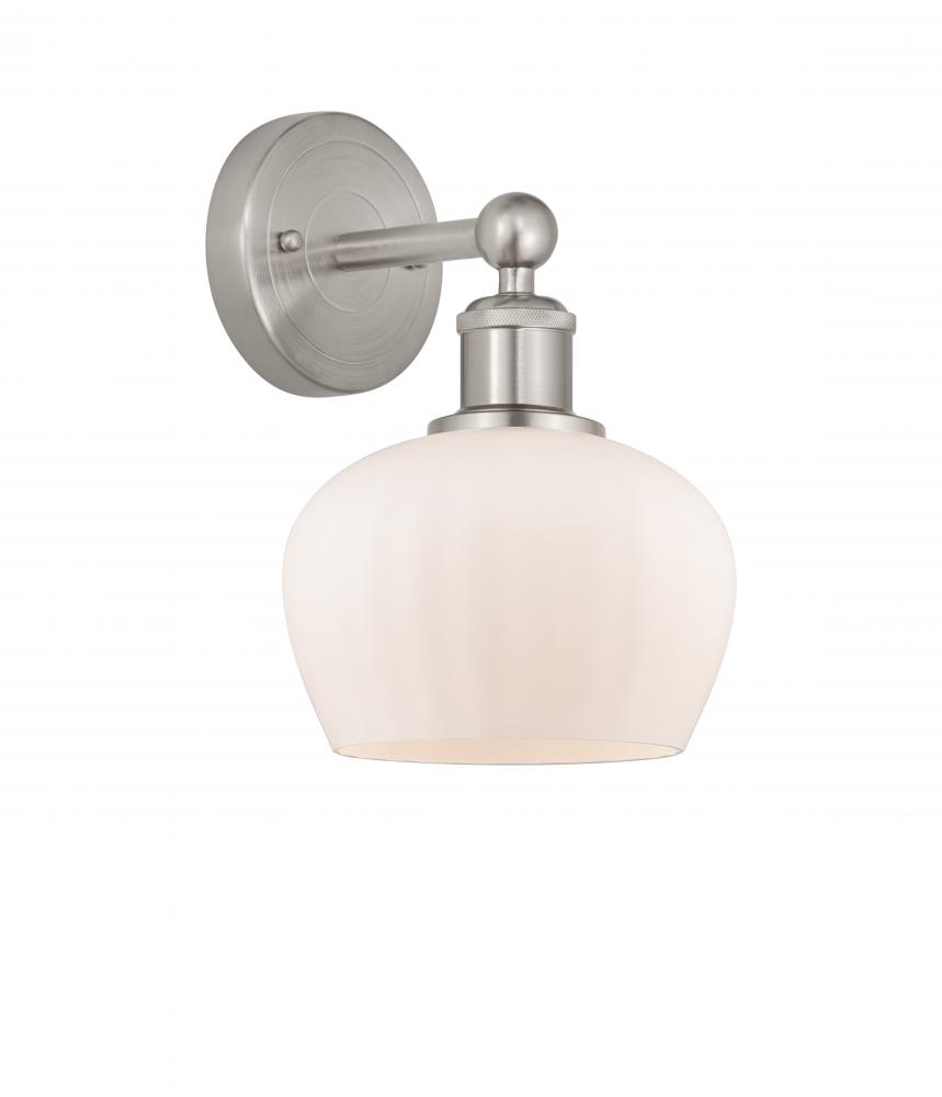 Fenton - 1 Light - 7 inch - Brushed Satin Nickel - Sconce