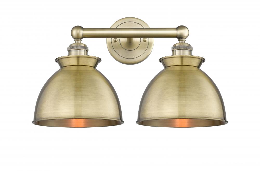 Adirondack - 2 Light - 17 inch - Antique Brass - Bath Vanity Light
