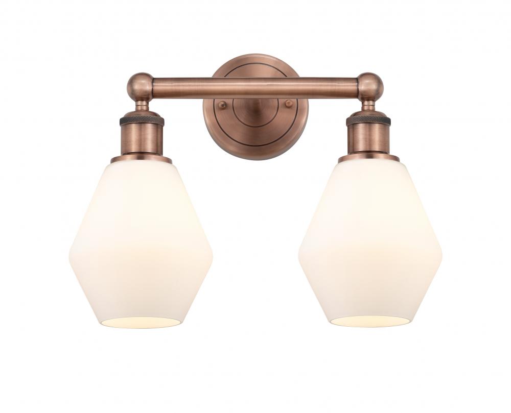 Cindyrella - 2 Light - 15 inch - Antique Copper - Bath Vanity Light