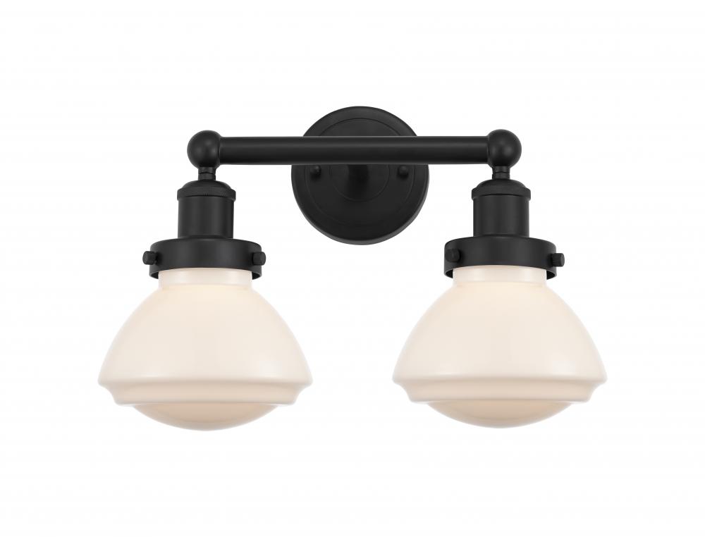 Olean - 2 Light - 16 inch - Matte Black - Bath Vanity Light