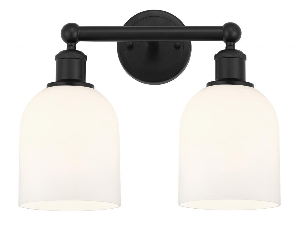 Bella - 2 Light - 15 inch - Matte Black - Bath Vanity Light