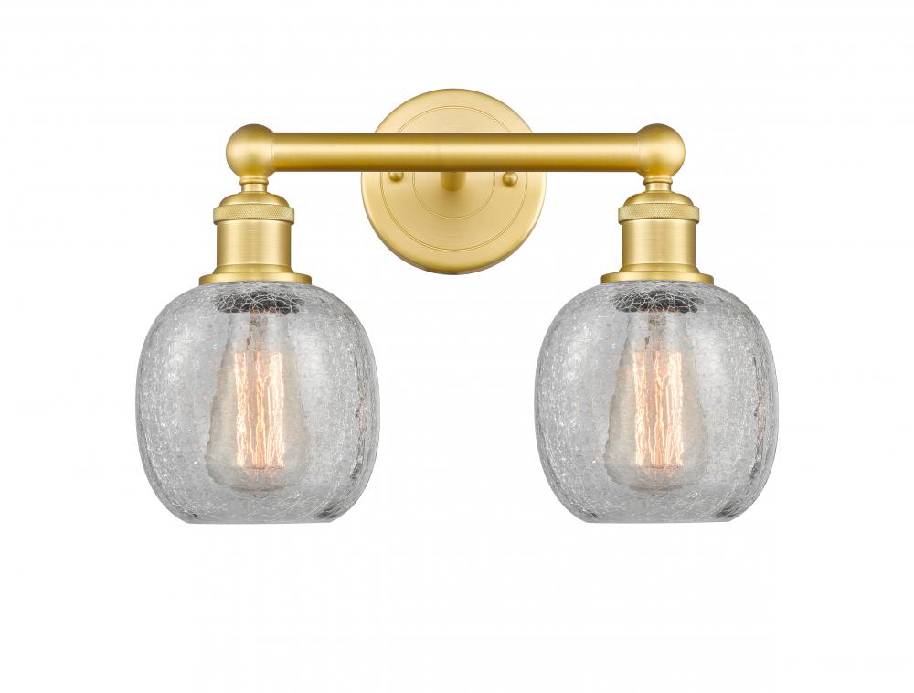 Belfast - 2 Light - 15 inch - Satin Gold - Bath Vanity Light