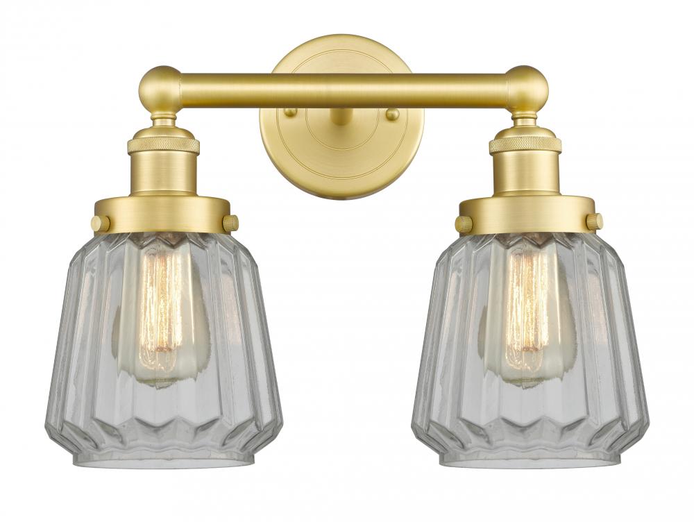 Chatham - 2 Light - 16 inch - Satin Gold - Bath Vanity Light