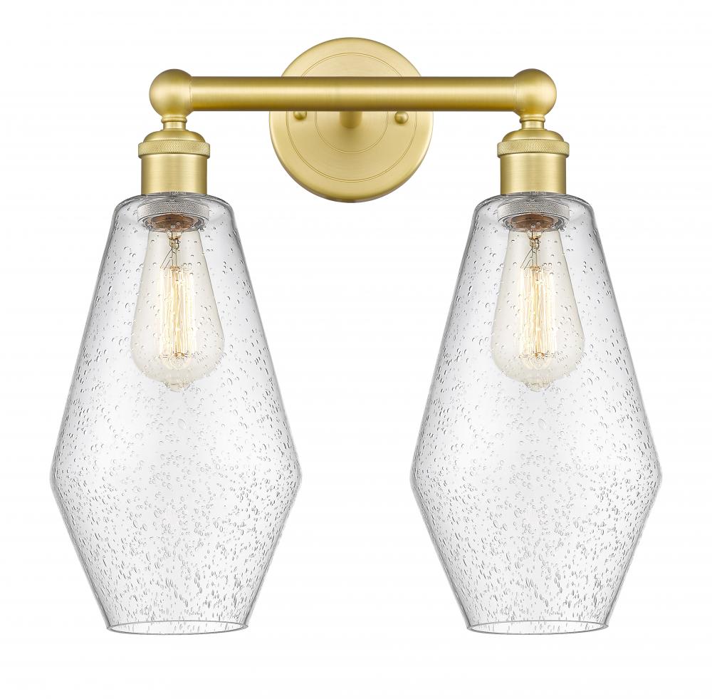 Cindyrella - 2 Light - 16 inch - Satin Gold - Bath Vanity Light