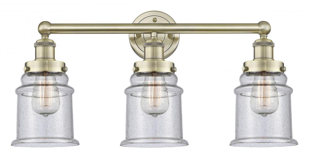 Canton - 3 Light - 24 inch - Antique Brass - Bath Vanity Light