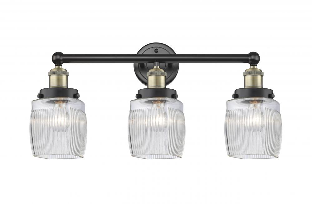 Colton - 3 Light - 24 inch - Black Antique Brass - Bath Vanity Light