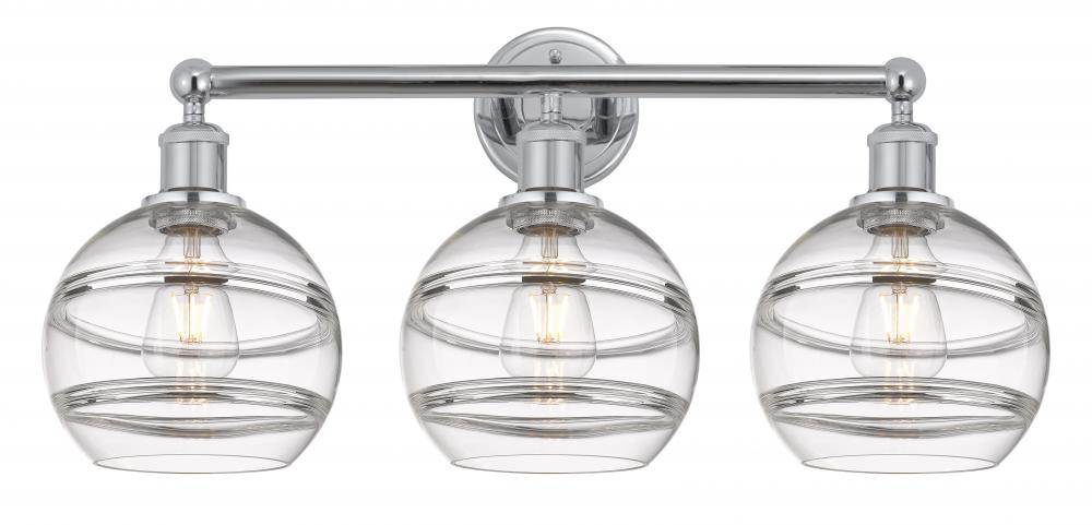 Rochester - 3 Light - 26 inch - Polished Chrome - Bath Vanity Light