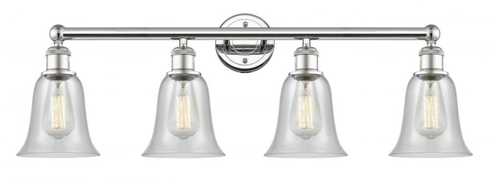 Hanover - 4 Light - 33 inch - Polished Nickel - Bath Vanity Light