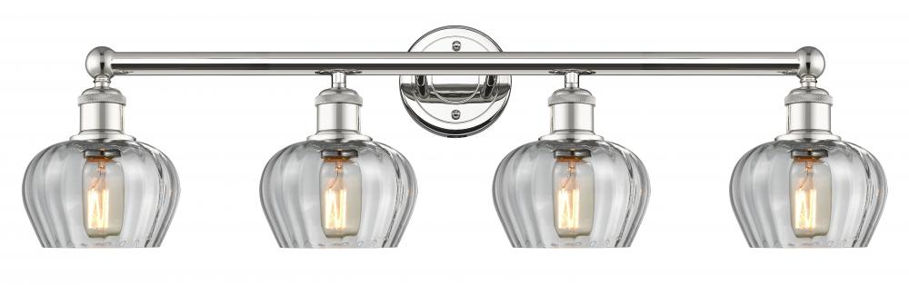 Fenton - 4 Light - 34 inch - Polished Nickel - Bath Vanity Light