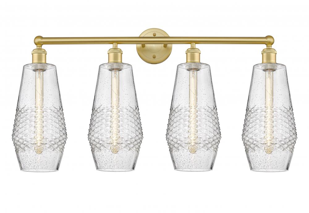 Windham - 4 Light - 34 inch - Satin Gold - Bath Vanity Light