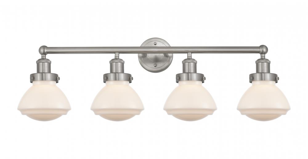 Olean - 4 Light - 34 inch - Brushed Satin Nickel - Bath Vanity Light