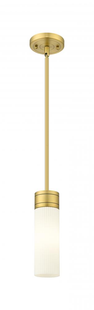 Boreas - 1 Light - 3 inch - Brushed Brass - Stem Hung - Mini Pendant