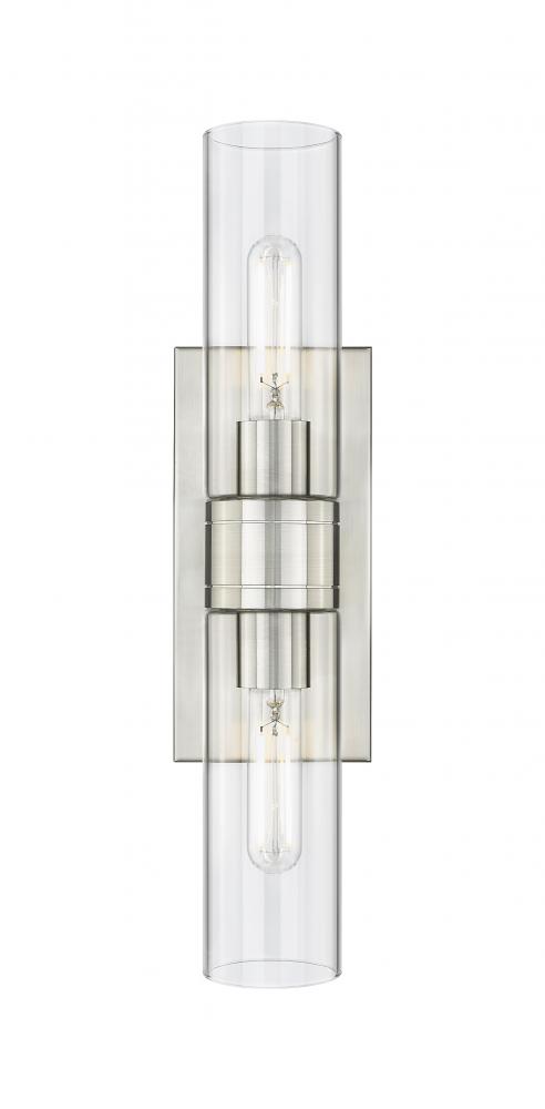 Boreas - 2 Light - 18 inch - Satin Nickel - Bath Vanity Light