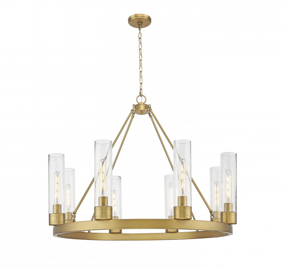 Boreas - 6 Light - 36 inch - Brushed Brass - Chandelier