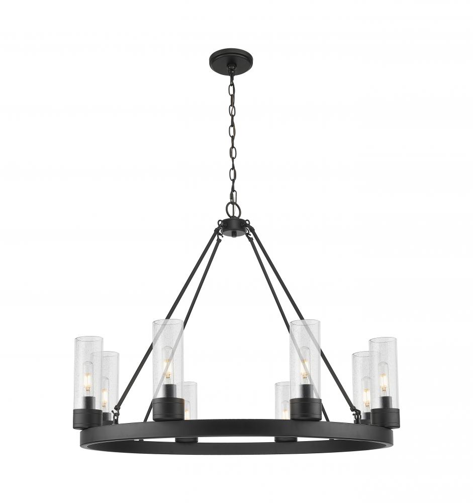 Boreas - 6 Light - 36 inch - Matte Black - Chandelier