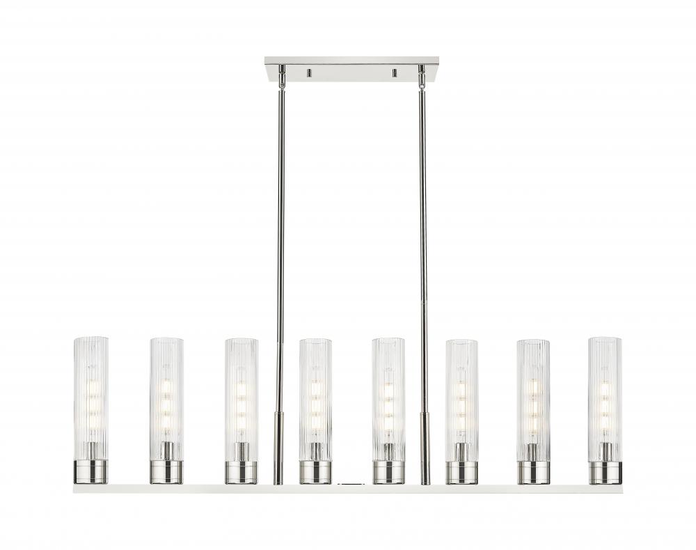 Boreas - 6 Light - 48 inch - Polished Nickel - Linear Pendant